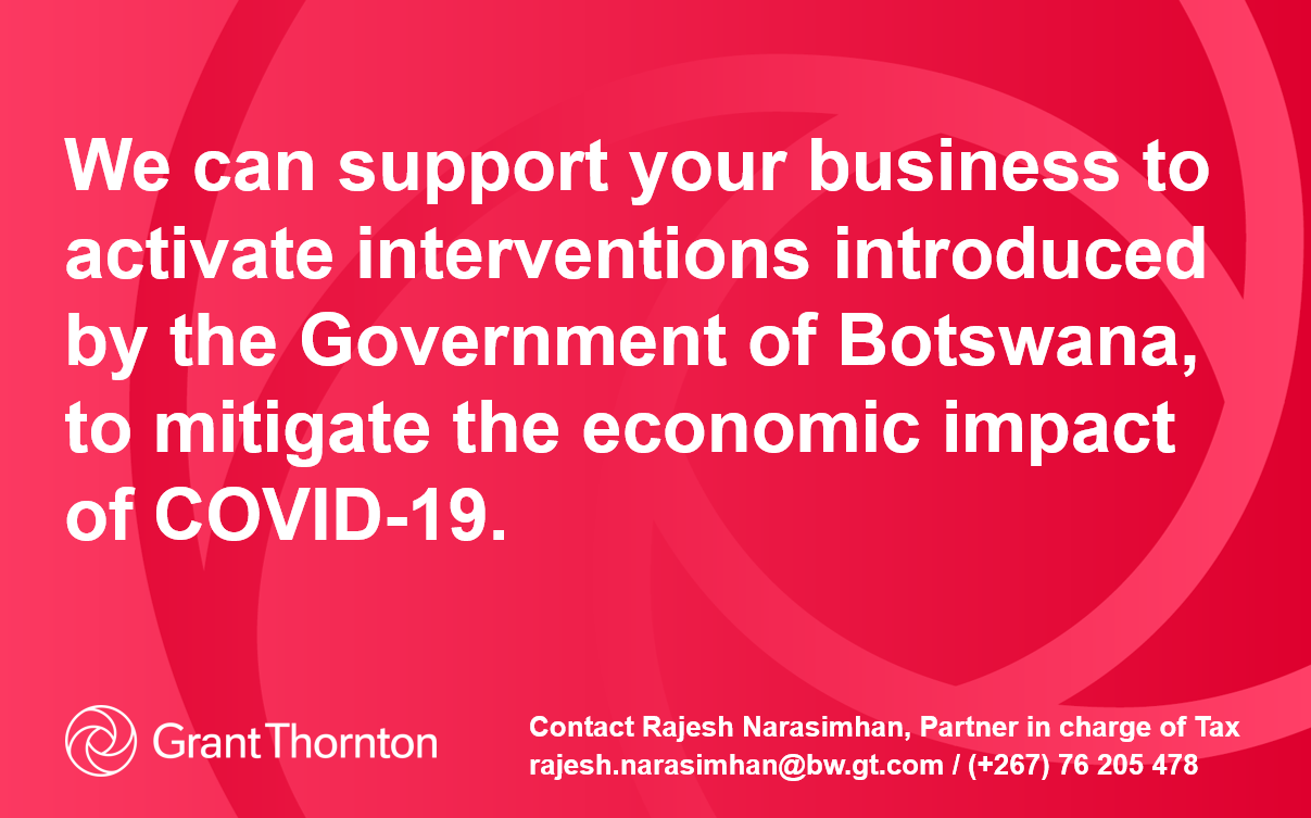 COVID-19 Botswana’s economic response: Supporting your business to activate interventions