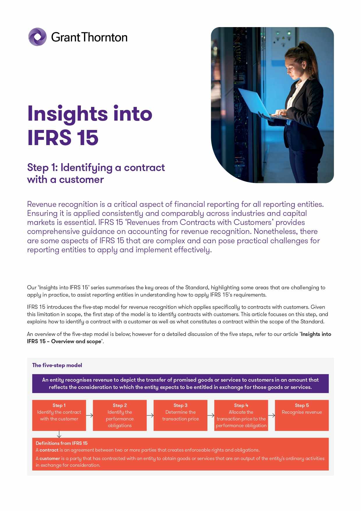 Insights into IFRS 15 Step 1